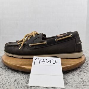 Sperry Top Sider Men 12M Authentic Original 2-Eye Brown Leather Casual Boat Shoe
